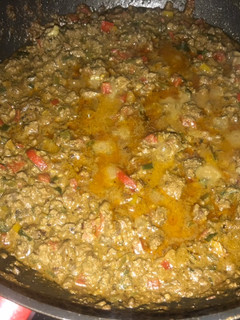 Una foto de Hígado de res molido, en curry de coco