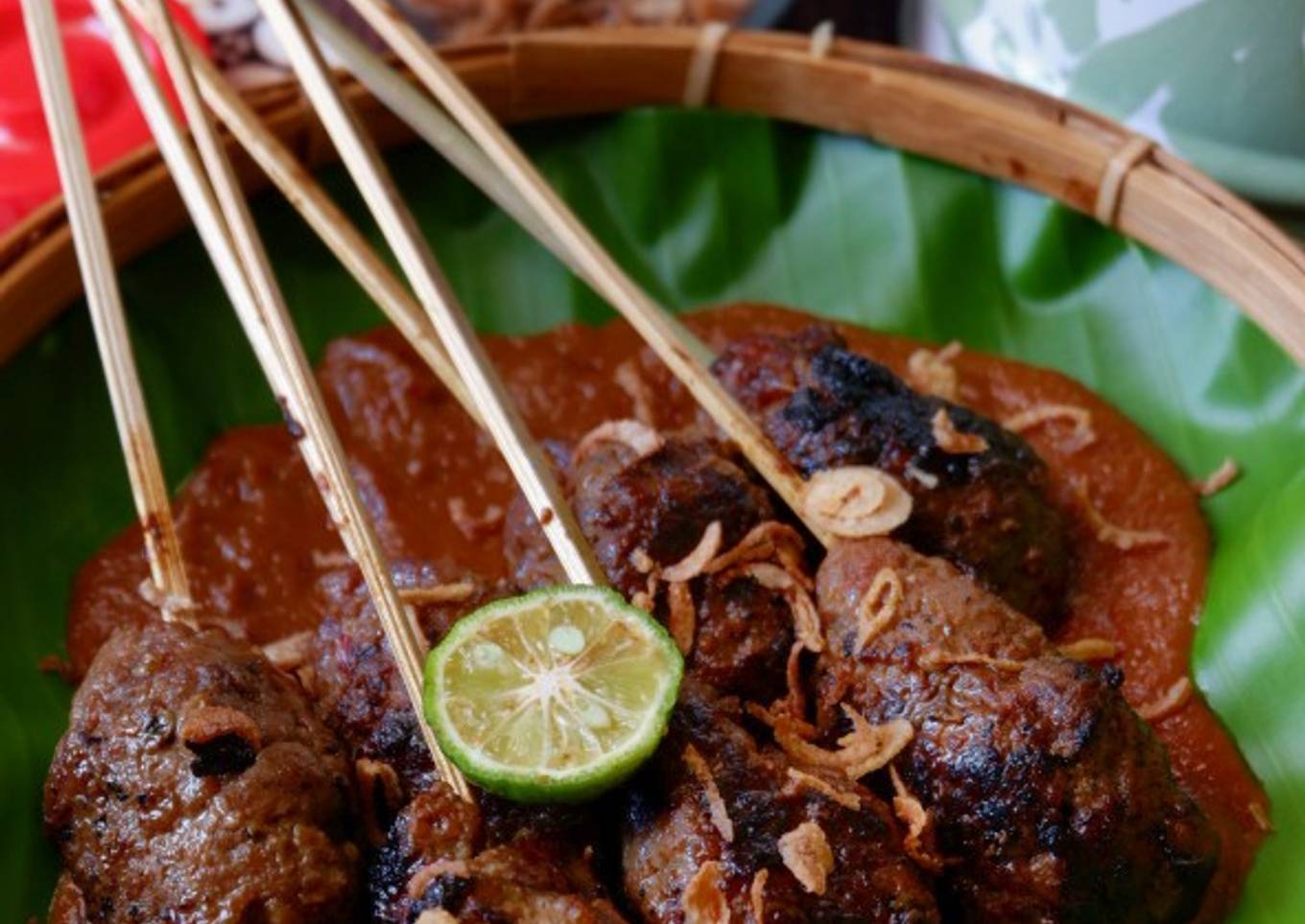 Sate daging sapi cincang