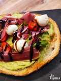 Avocado toast caprese