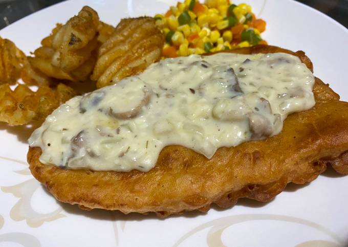 Creamy Mushroom sauce - steak