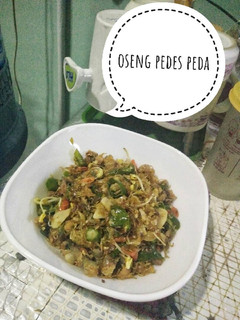 Foto resep Oseng pedes peda