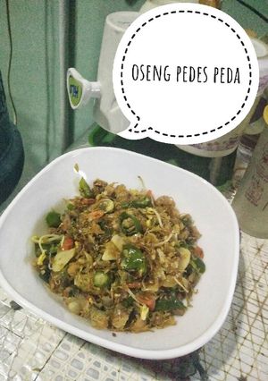 Foto resep Oseng pedes peda