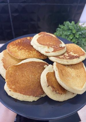 Rizslisztes almás amerikai palacsinta recept fotója