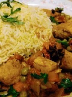 صورة لوصفة دجاج بالكاري والخضار