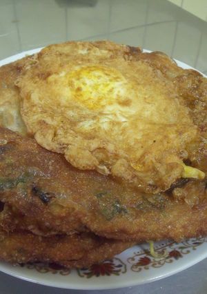 超簡單的-炸蛋蔥油餅 的食譜成品照片