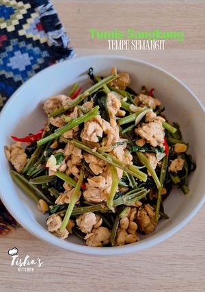 Foto resep 361. Tumis Kangkung Tempe Semangit