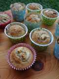 Muffins de banana e canela