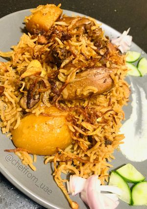 A picture of Punjabi Chicken Pulao.