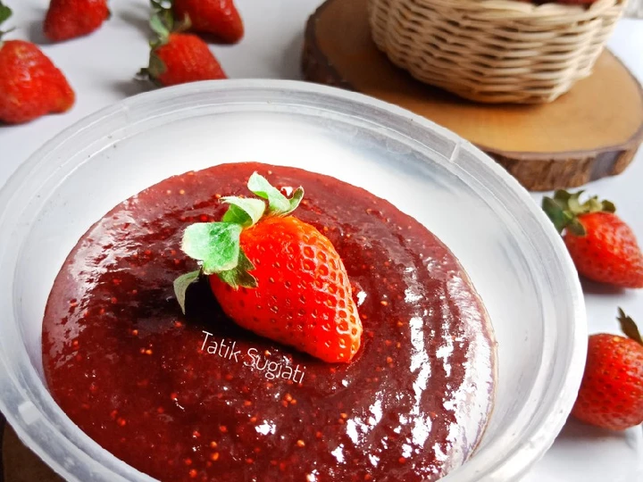 Cara Mudah Membikin Resep Selai Strawberry/Strawberry Jam yang  Bikin Ketagihan Anti Ribet, Uenak Banget