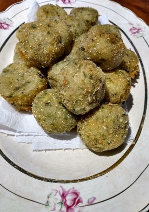 Una foto de Croquetas de papas con sorpresa sin tacc