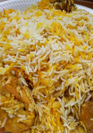 A picture of Chicken Briyani.