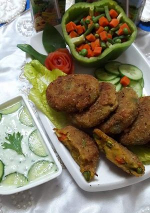 A picture of Vegetable kabab 😋😋.