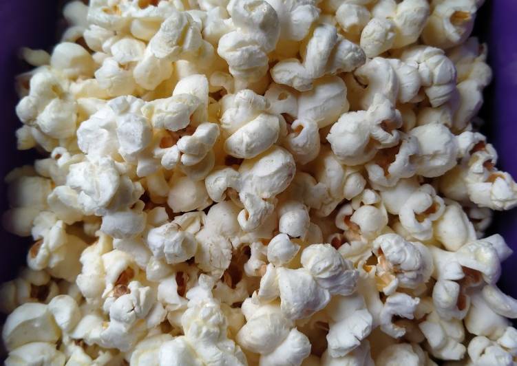 makanan Popcorn yang merasakan kenyamanan