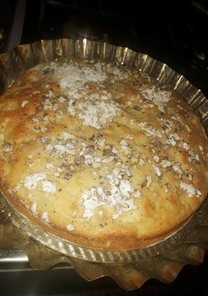 Una foto de Cake húmeda de manzanas y nueces