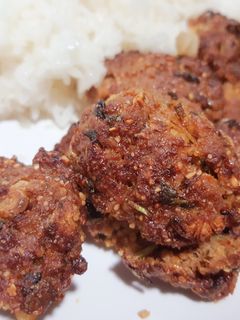 รูปของ ลาบหมูทอดในหม้อทอดไร้น้ำมัน🐷🐷🐷