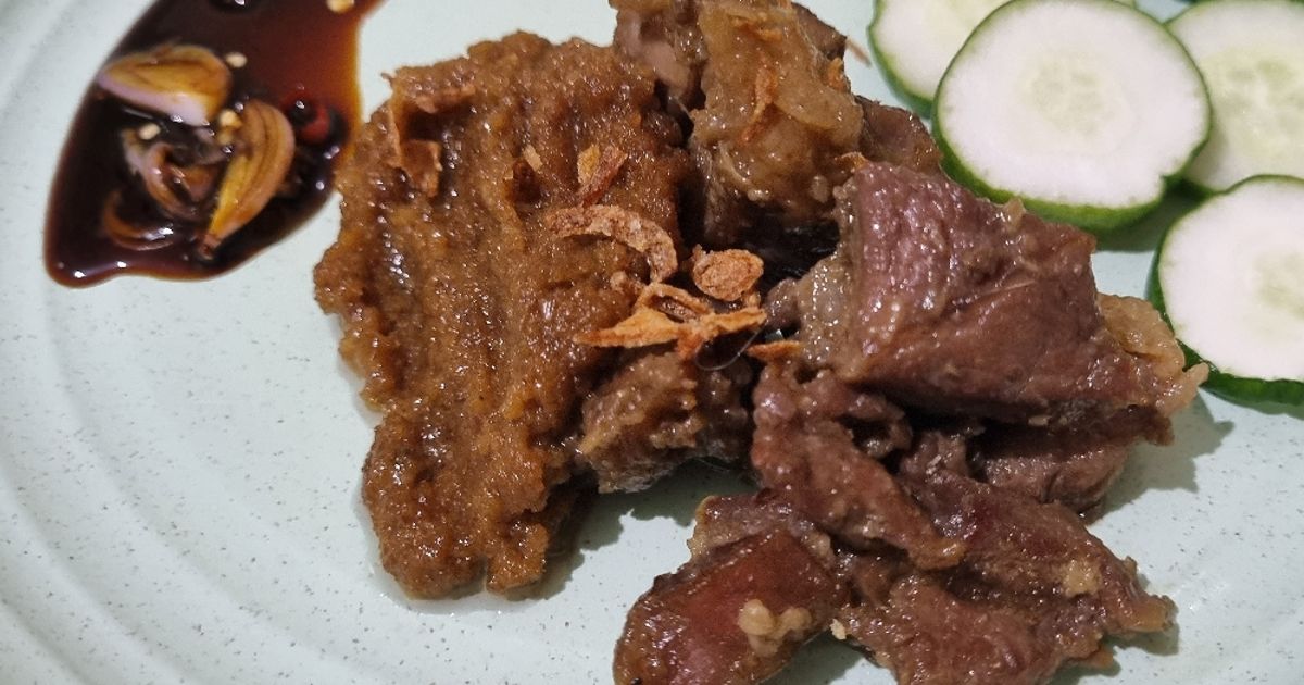 Sate Kambing Tumis Bumbu Kacang