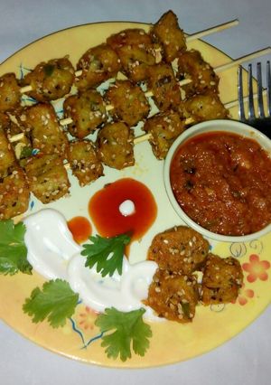 बारबेक्यू लौकी मुट्ठी‍या (Barbeque lauki muthiya recipe in hindi) रेसिपी मुख्य फोटो