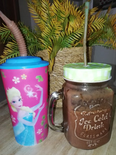 Una foto de Batido de plátano y cacao