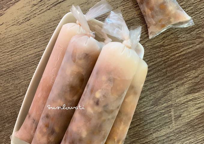 Cara Membuat Es Lilin Kacang Hijau Rumahan