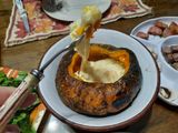 Fondue en zapallo al horno