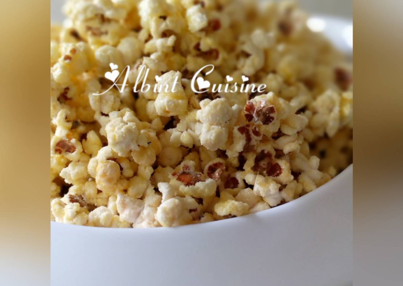 Whip cream popcorn