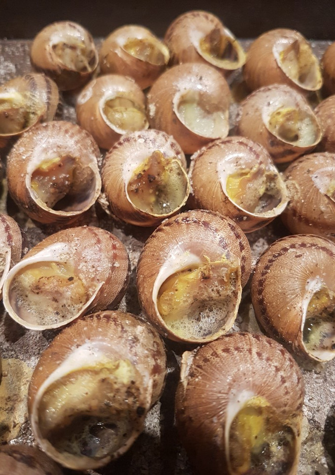Una foto de Caracoles a la llauna hechos al horno