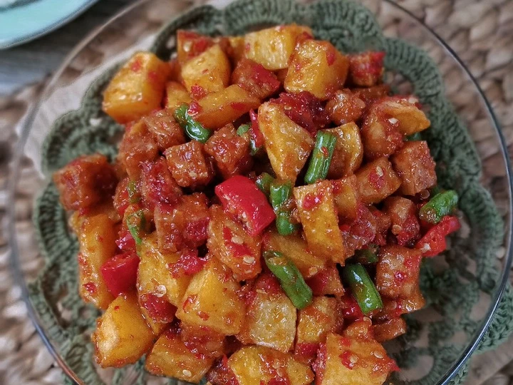 Langkah Gampang Membikin Resep Sambal goreng kentang tempe buncis yang Enak Banget Anti Ribet, Mantap