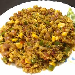 Quinoa veggies stir fry A picture of Quinoa veggies stir fry.