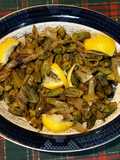 Onion okra sautee