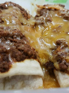 A picture of Chili cheese burrito.