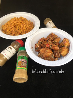 A picture of Party Jollof Rice with hot and spicy fish🤤🤤🤤#kano.