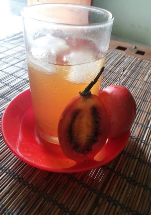 Foto resep Es sirup terong belanda