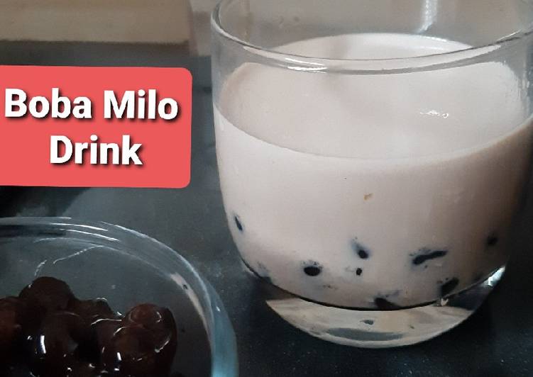 Boba Milo Drink