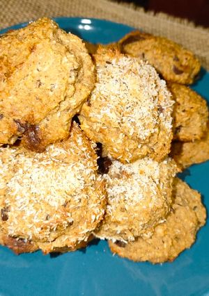 Una foto de Cookies saludables de chocolate y coco