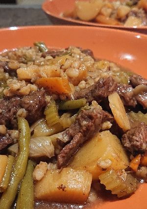 A picture of Ox/Beef Stew Cooked In Red Wine.