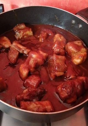 Una foto de Costillas a la bbq 🍖😍