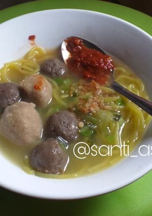 Foto resep Mi aci / mi kuning / mi glosor kuah baso simple