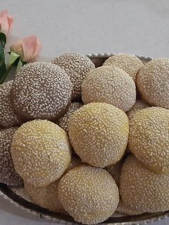 عکسی از دستور کلوچه کنجدی فاطمه پز 🍪