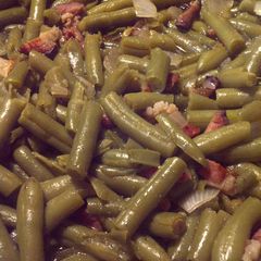 A picture of Sweet and Sour Green Beans.