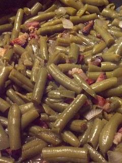 A picture of Sweet and Sour Green Beans.
