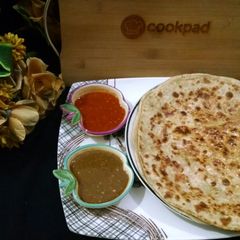 A picture of ALU ka paratha.