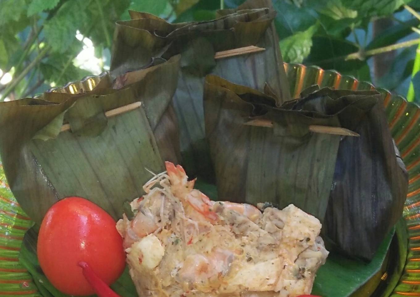 Botok tahu tempe udang