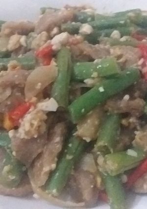Foto resep Tumis Buncis telur asin (gak pake minyak) #5BahanCukup