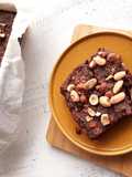 Pumpkin bread pudding al cacao