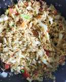 Bắp cải xào cà chua + trứng