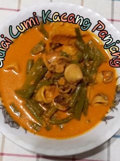 Foto resep 🦑Gulai Cumi Kacang Panjang🥥