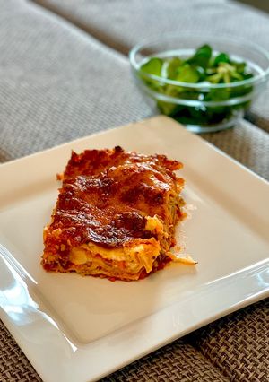 Lasagne zöldségesen, ahogy én készítem 🍅🧄🧈🥧🧀 recept fotója
