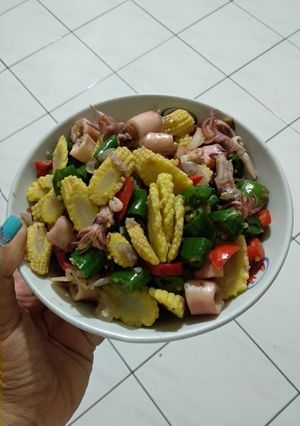 Foto resep Cumi asin pelangi