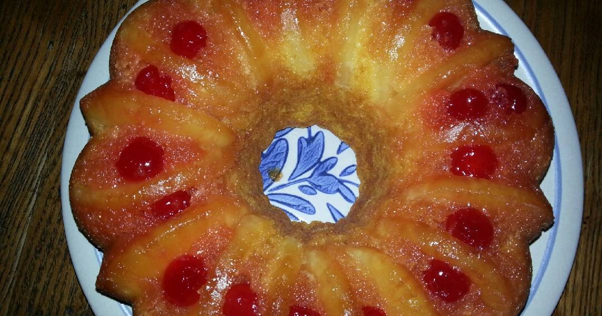 Pineapple Upside Down Bundt Cake (from scratch)
