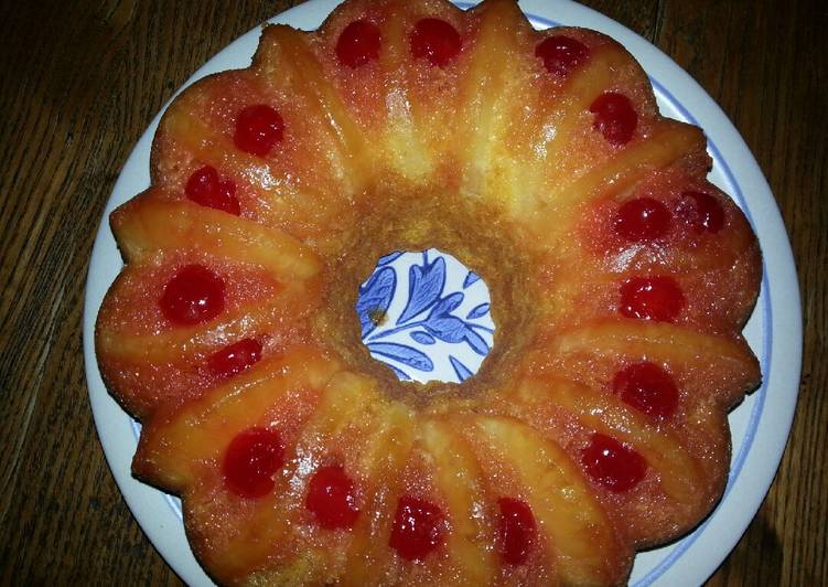 Steps to Make Homemade Pineapple upside down bundt cake